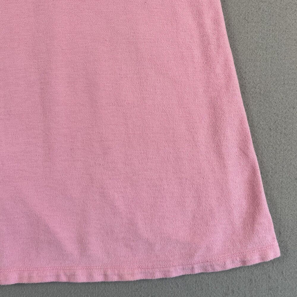Subtle Tones Pink Cotton‎ Terry V Neck Sleeveless Kangaroo Pocket Midi Dress M - Picture 6 of 16